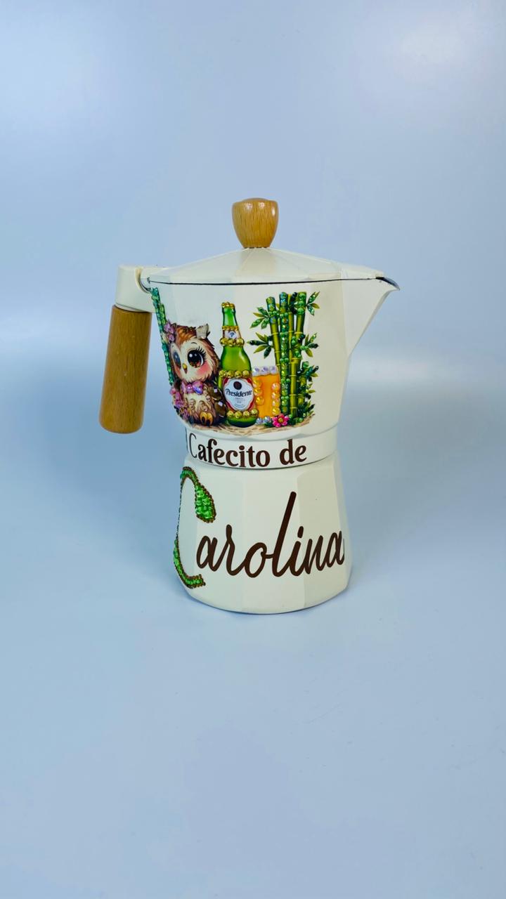 Cafetera Personalizada Buho y Cerveza 2