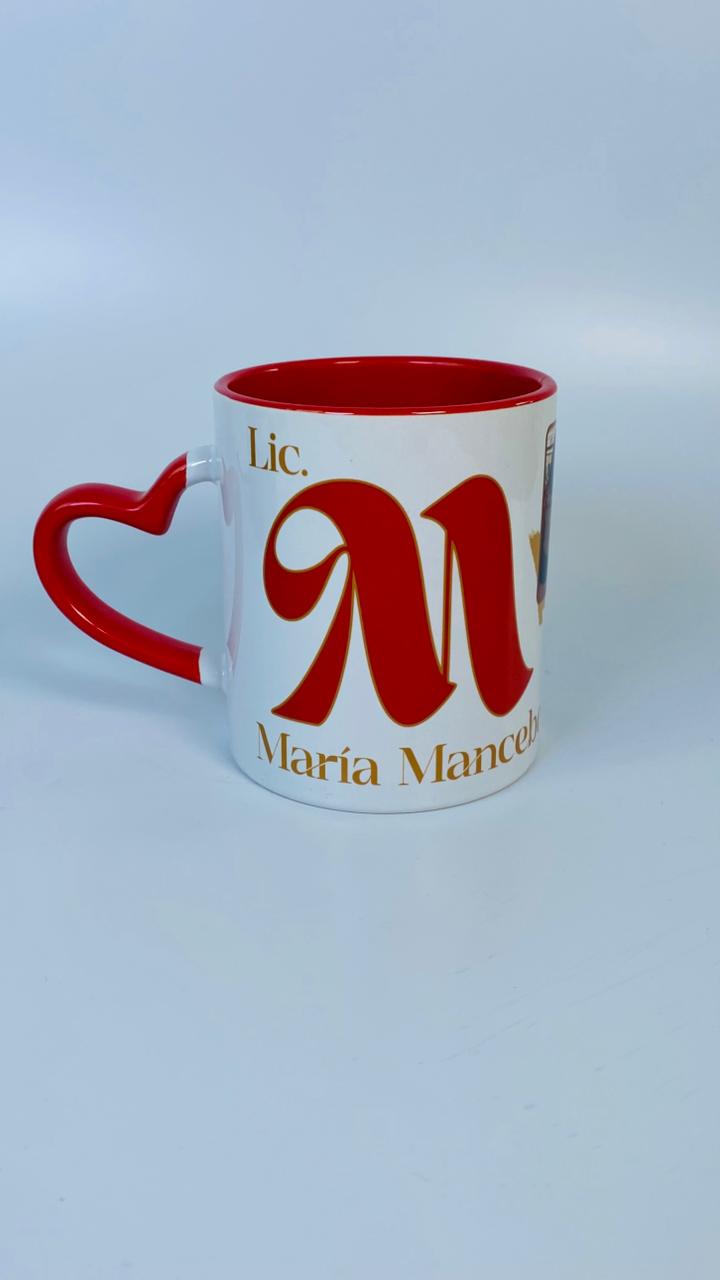 Taza asa de Corazón Roja Café