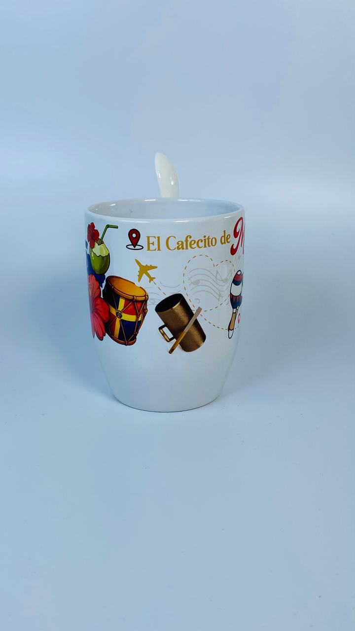 Taza con cuchara Dominicanisima 2