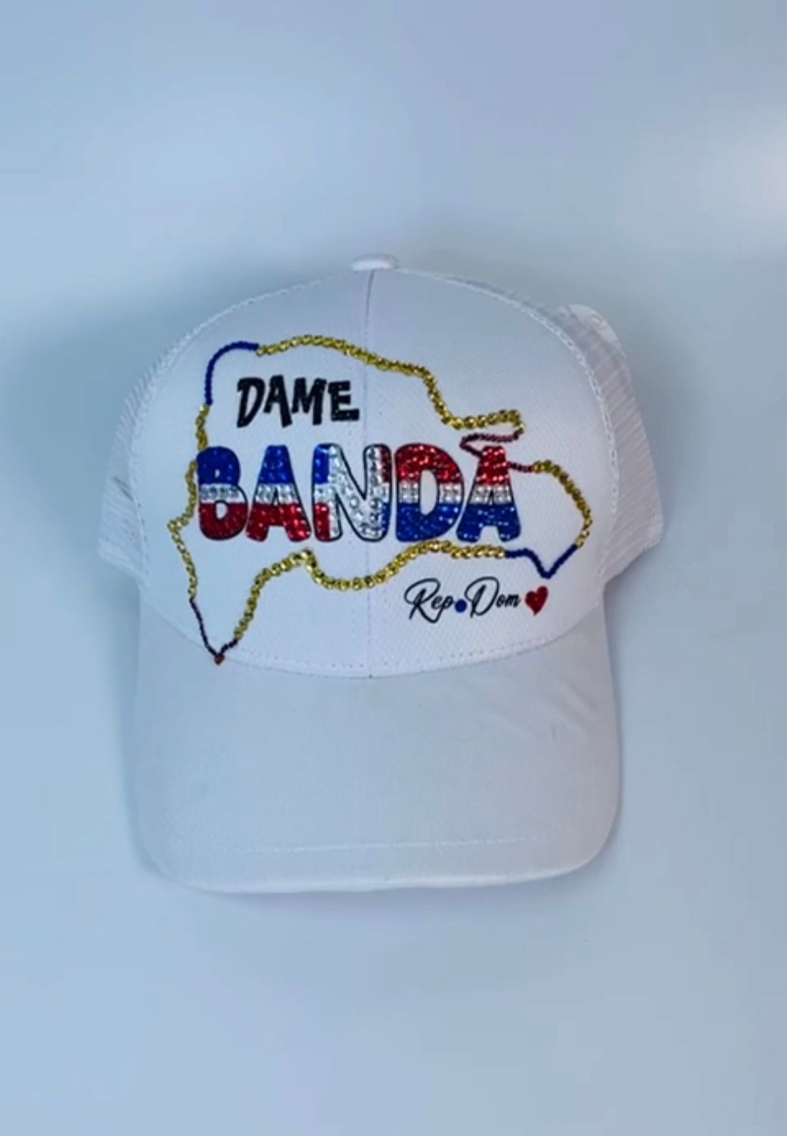 Gorra Blanca Dame Banda