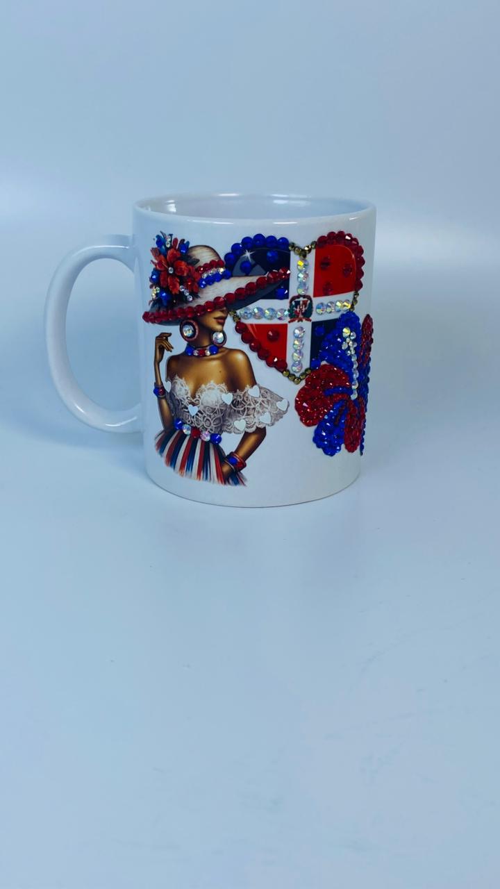 Taza Blanca Mujer y Cayena
