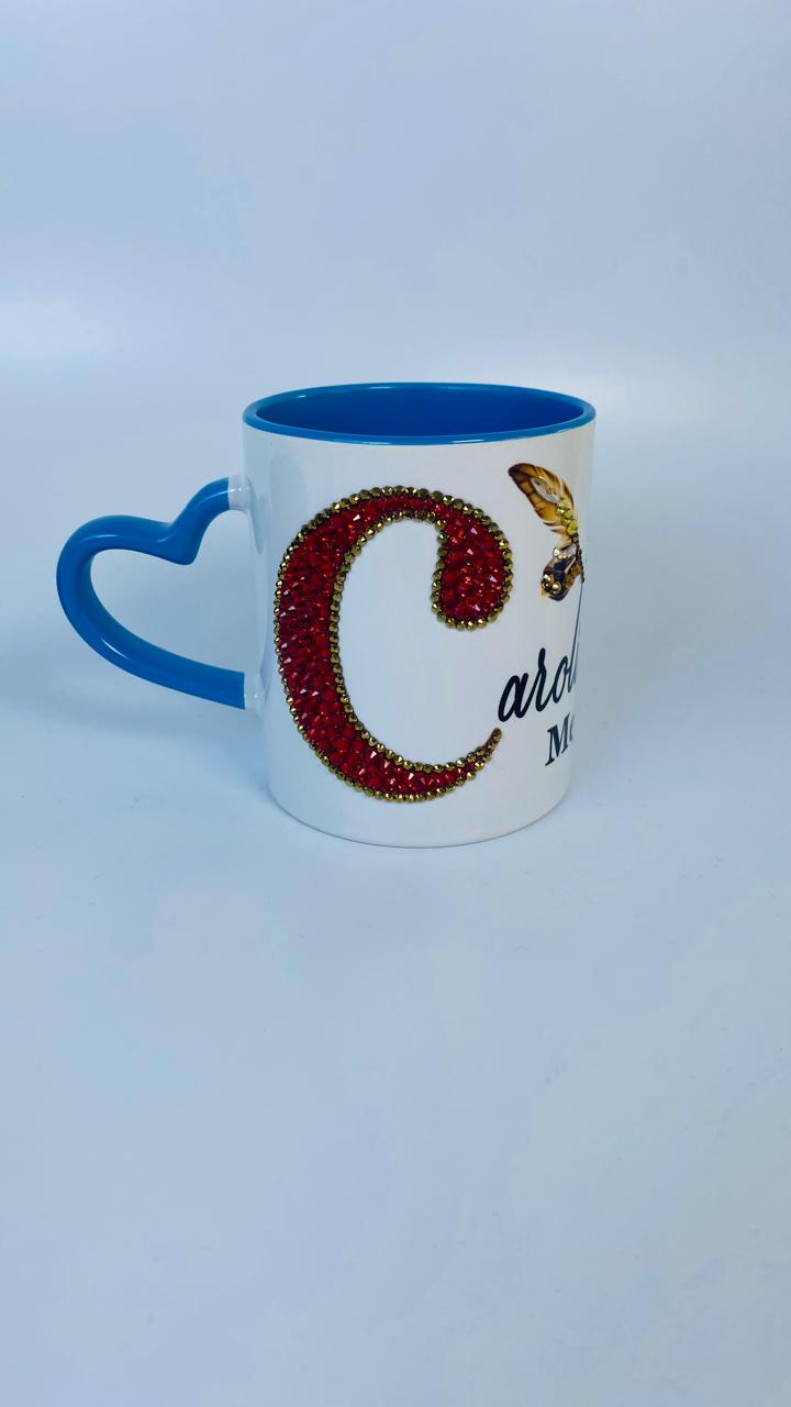 Taza aza Corazón Azul Abogada