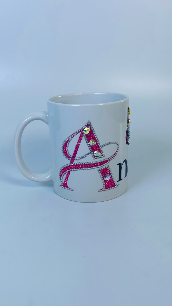Taza Blanca Mariposa Cafe