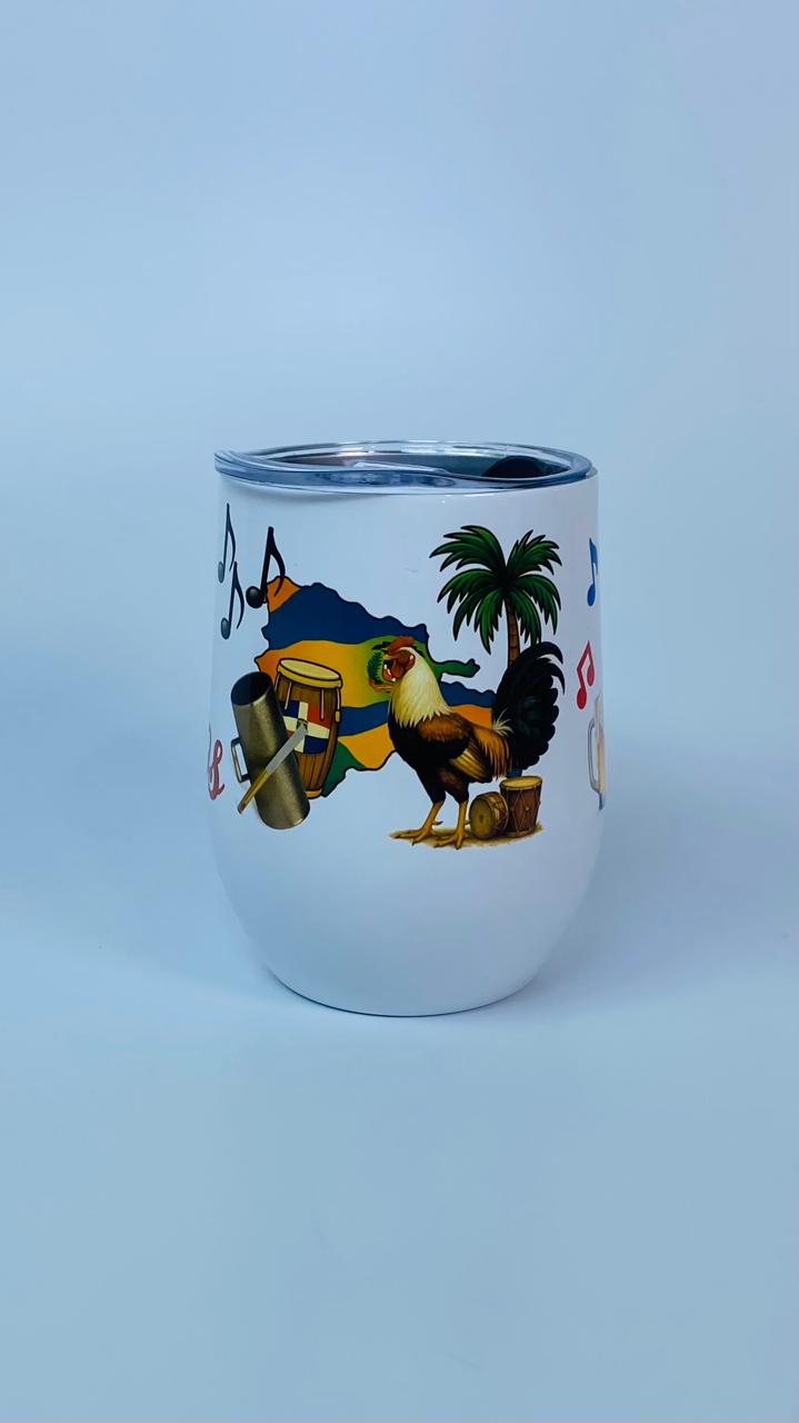 Wine Cup con diseño de gallo