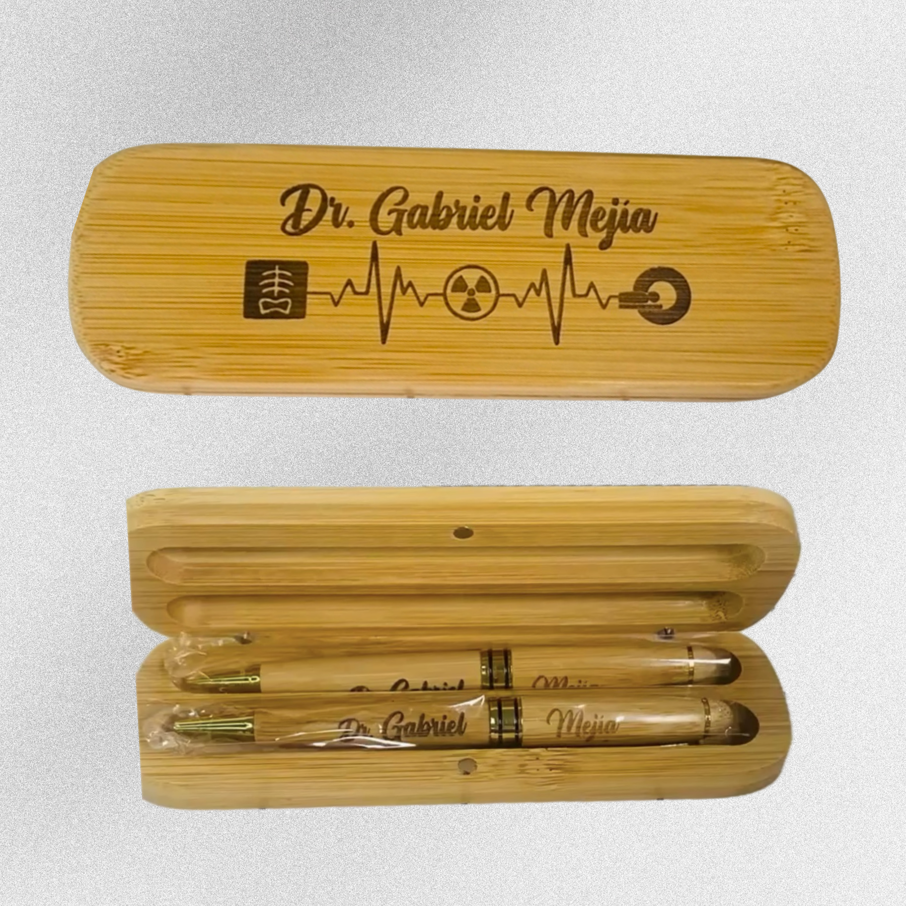 Set de Lapicero Madera Radiología