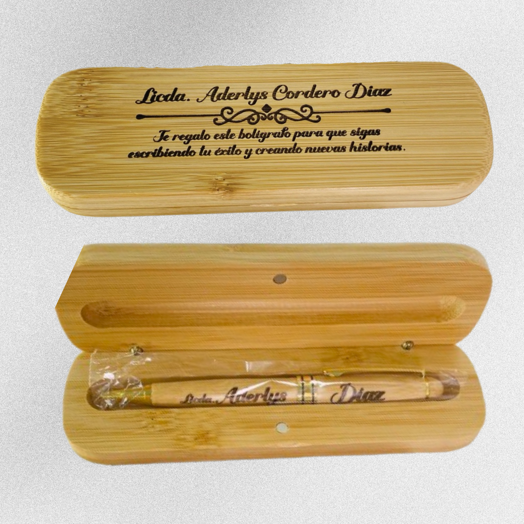 Lapicero De Madera Personalizado Con frase