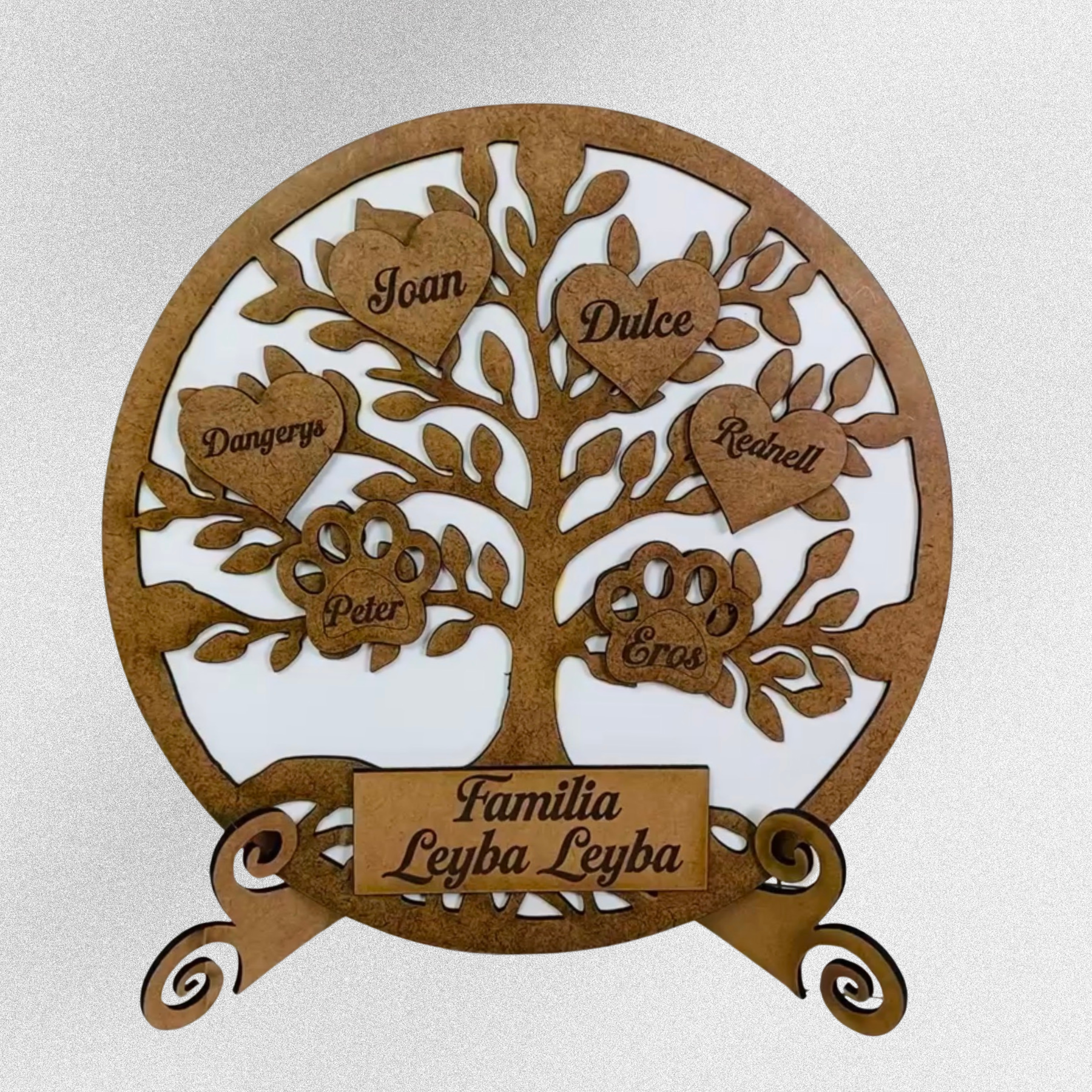 Árbol Genealógico en Madera