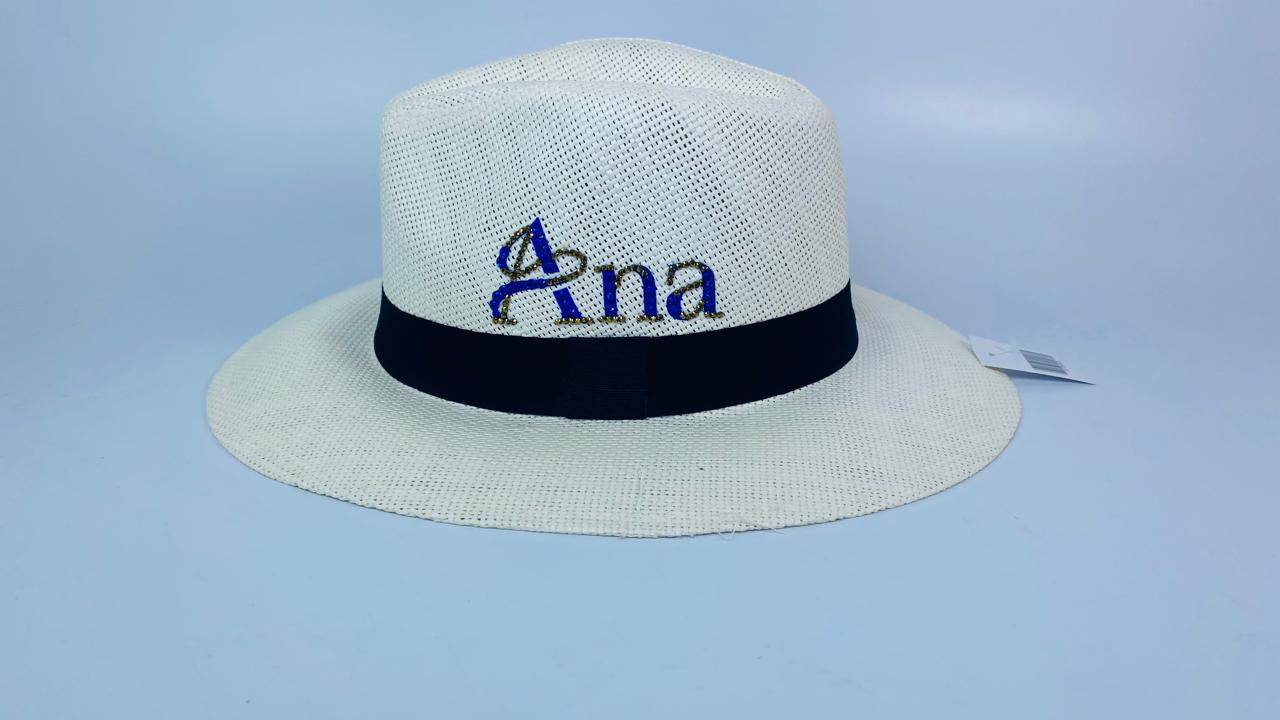 Sombrero cana blanco con bandera y bebidas 2